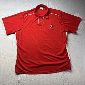 KFC Red Polo Shirt Mens X-Large Kentucky Fried Chicken Uniform Colonel Logo